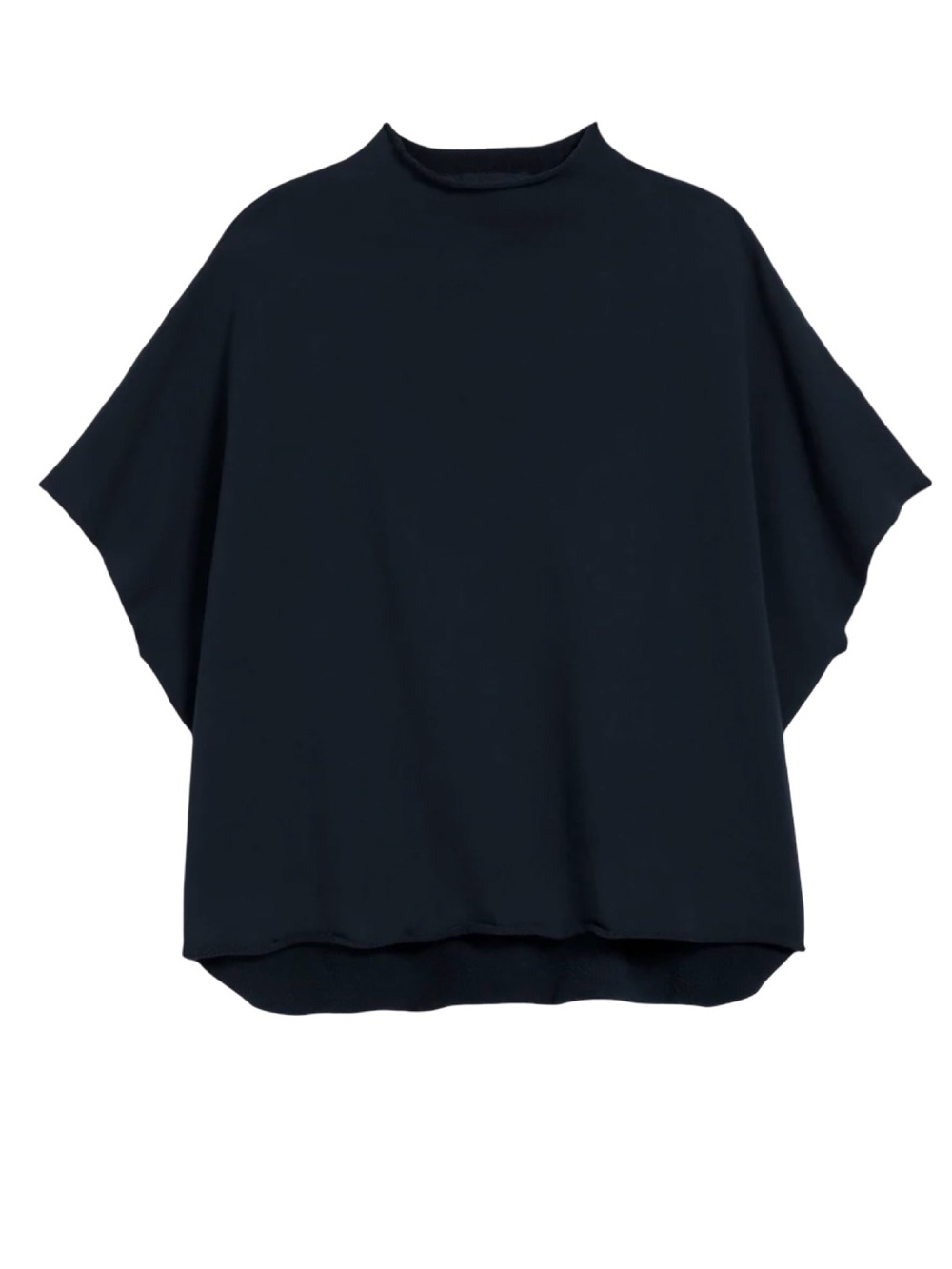 Frank & Eileen NWOT Audrey Funnel Neck Fleece Capelet One Size Navy
